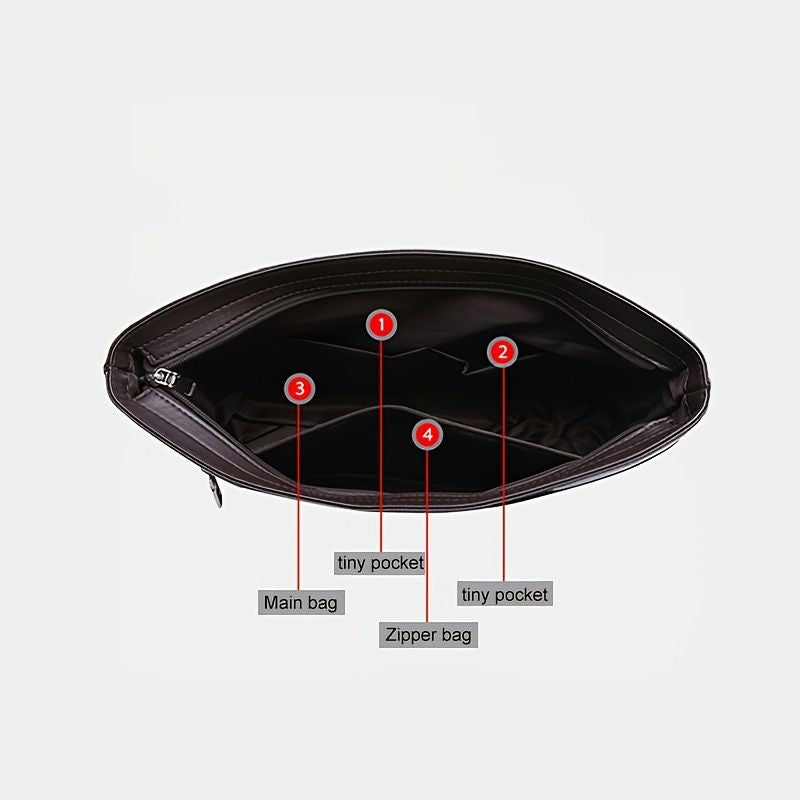 Men's Bag Briefcase Europe And America Men's Business Commuting Handbag Single Shoulder Crossbody Bag Cross Style Computer Bag