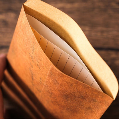 20pcs Retro Distressed Color Fire Paint Kraft Paper Envelope Postcard Storage Bag Paper Bag