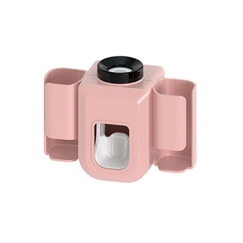 1pc Electric Toothbrush Holder Couple Toothbrush Holder Lazy Person Automatic Toothpaste Squeezing Device Wall Mounted Non Perforated Toothpaste Toothbrush Holder In Bathroom