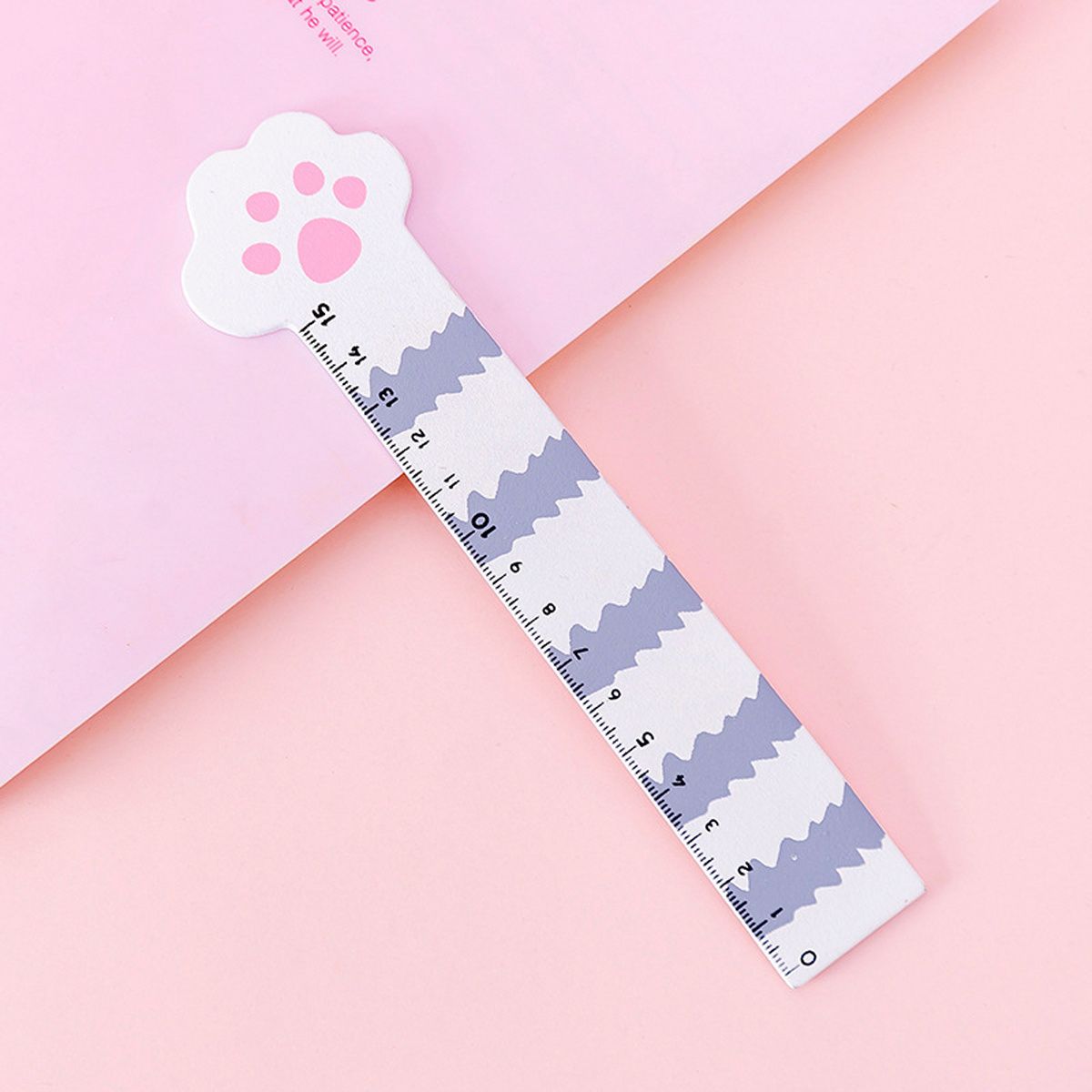DIY 1pc Cute Cartoon Kawaii Cat Paw Ruler For Student Drawing Tools Stationery School Office Supplies