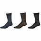 Men's Socks Dark Herringbone Design Crew 3 Pair Packs
