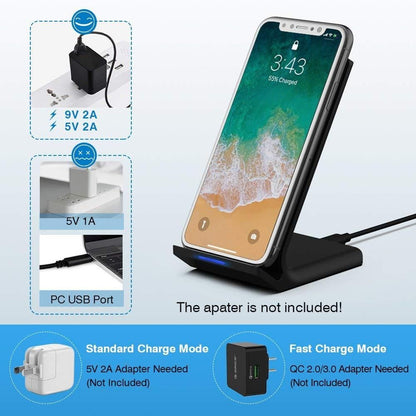 30W Wireless Charger for Samsung S22 S21 Note 20 15W 2 in 1 Fast Charging Stand For iPhone 14 13 12 11 XS XR X 8 Airpods Pro
