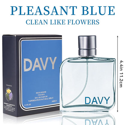 3.4 Fl Oz Men's Eau De Toilette Spray, Long-Lasting Perfume, Notes Of Bergamot, Lavender And Vetiver Grass Flavor, Perfect For Dating, Daily Life, Parties, Gift Giving