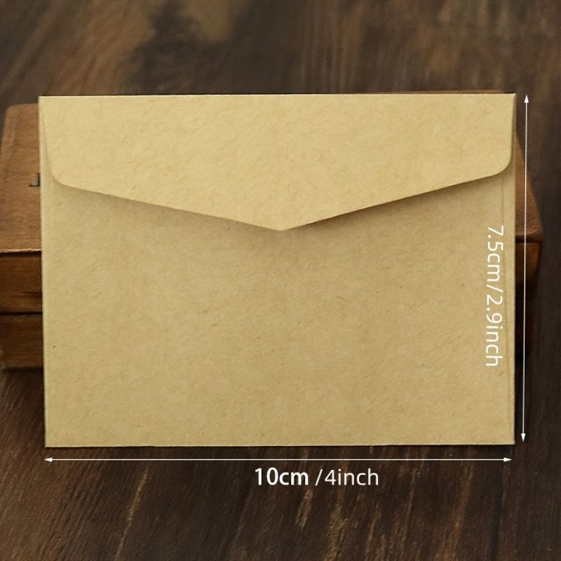 50pcs Gift Card Envelopes, Mini Paper Card Envelopes Covers, Credit Card Envelopes Covers For Christmas Gift Cards Invitations Business Bills Mini Cards