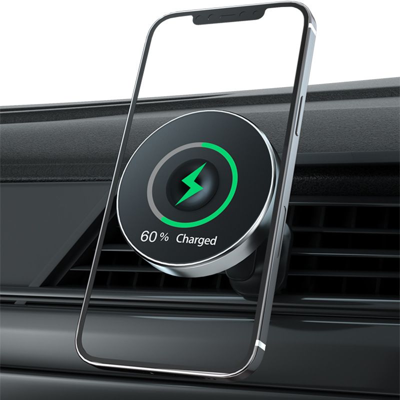 magnetic shookproof car mount holder automatic sensor 15W wireless car charger for IPhone 12/12 pro/12 pro max/12 mini