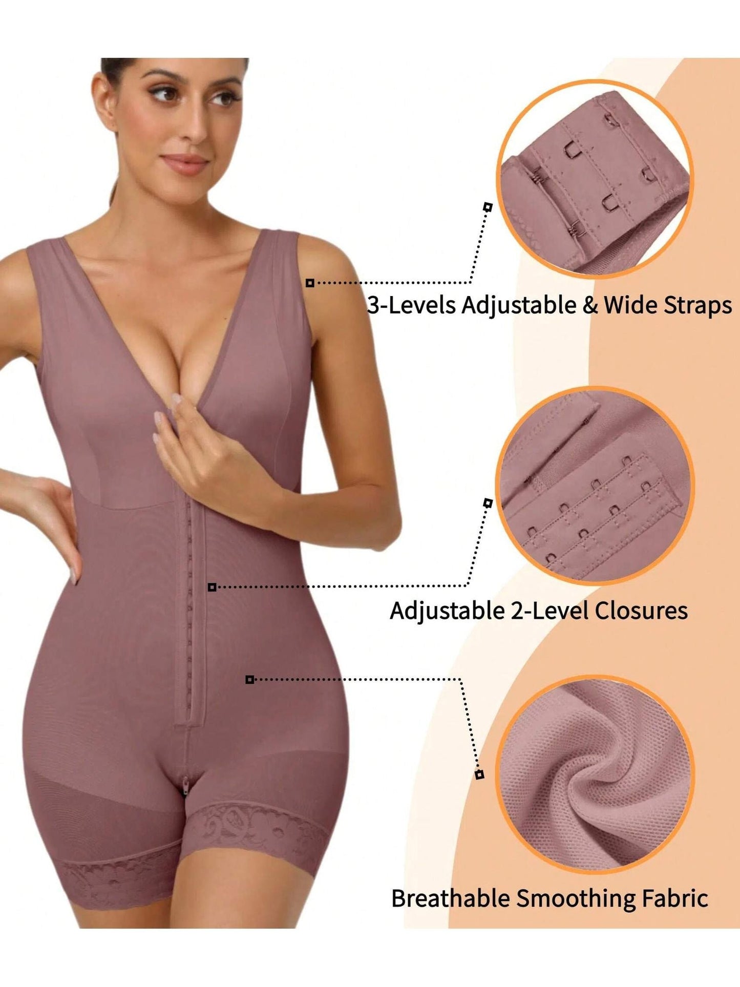 Fajas Colombianas Shapewear for Women Tummy Control Post Surgery Full Body Shaper Butt Lifter with Zipper Crotch,corset tops for women,fajas colombianas moldeadoras