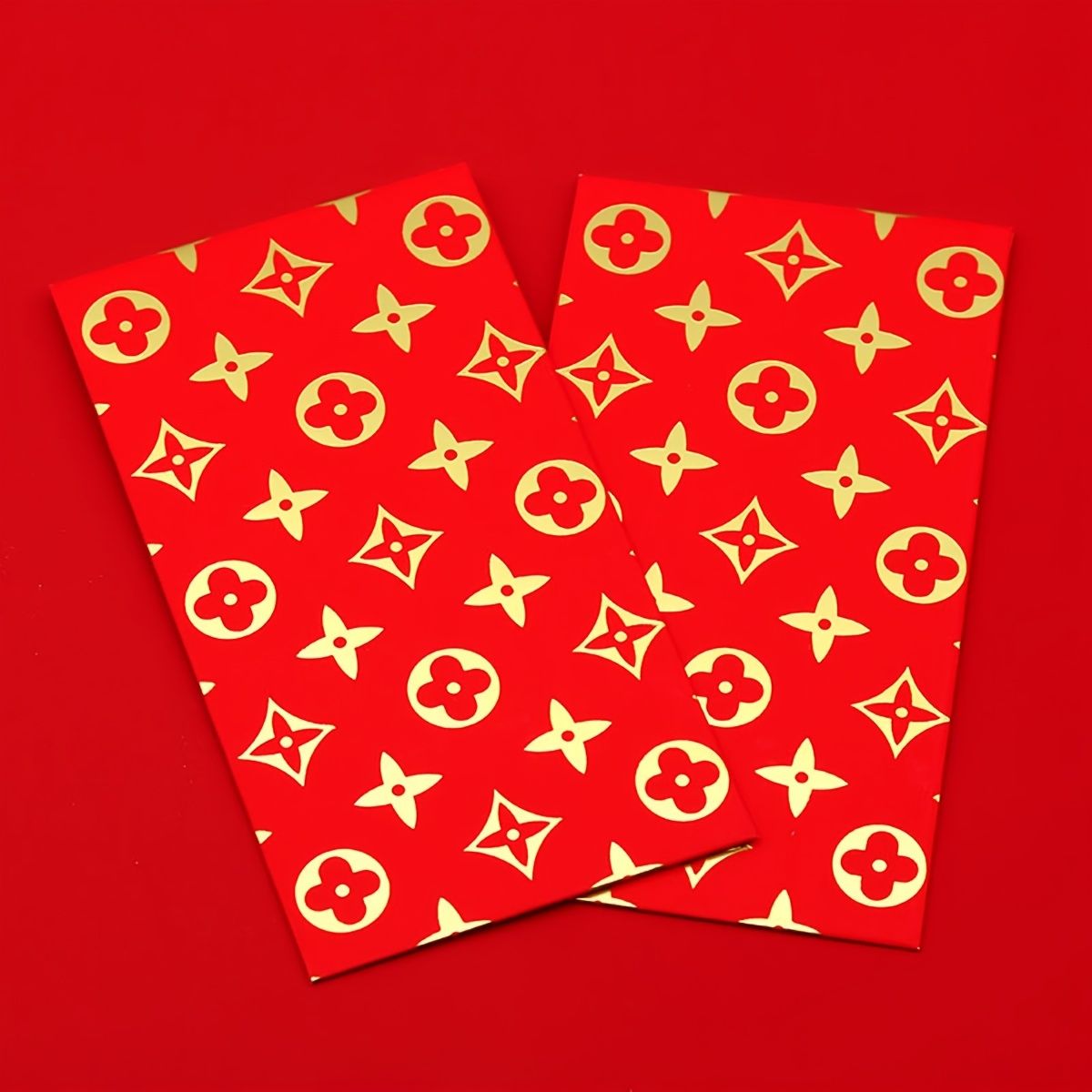 6pcs 2023 Red Envelopes - Hard Paper Bronzing Style for Chinese New Year Luck!