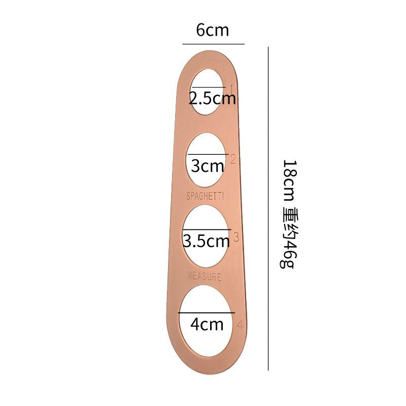 Stainless Steel Spaghetti Measurer Pasta Noodle Measure Cook Kitchen Cake Ruler Tapeline Free Measuring Tool