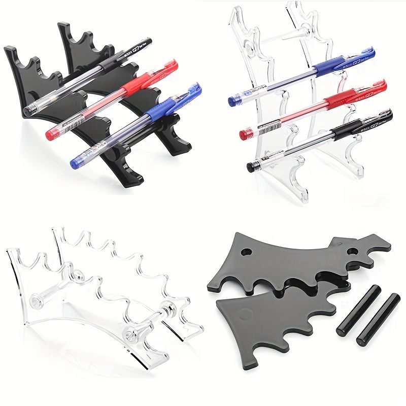 Pencil Pen Makeup Brush Eyebrow Acrylic Display Rack Organizer Holder