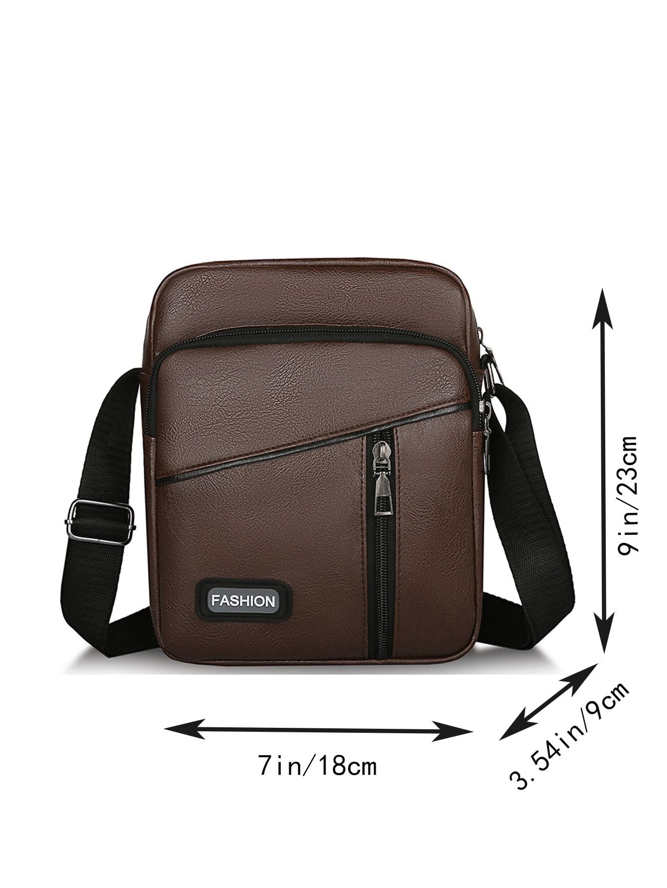 Men's Vintage PU Leather Shoulder Bag