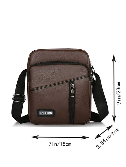 Men's Vintage PU Leather Shoulder Bag