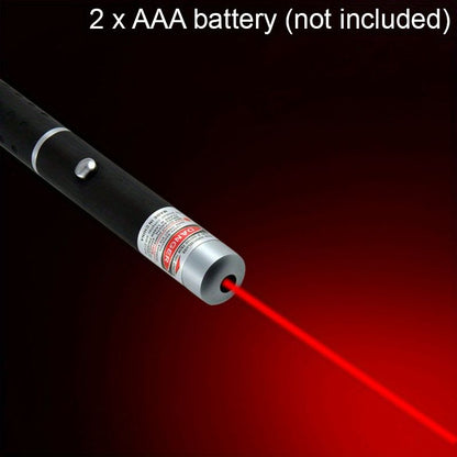1pc Laser Pointer Laser Pen Laser Flashlight Portable Handheld Flashlight For Cats Dogs Pet Interactive Toys Laser Presentation (Two AAA Battery Not Included)