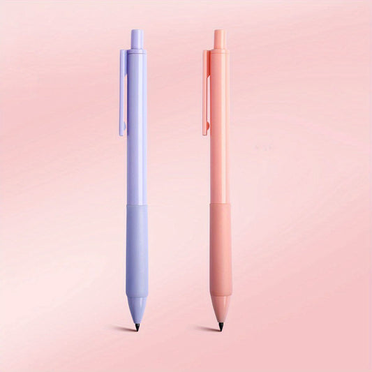 2pcs Morandi Color Black No Sharpening Writing Painting Eternity Pencil