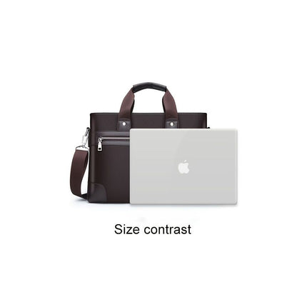 Men's Bag Briefcase Europe And America Men's Business Commuting Handbag Single Shoulder Crossbody Bag Cross Style Computer Bag
