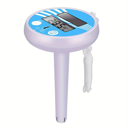 1pc, Solar Digital Pool Thermometer - Shatter Resistant, Easy-to-Read Screen Display, Useful Tool for Swimming Pool Temperature Monitoring