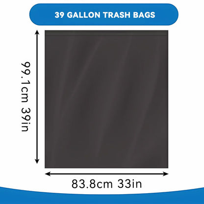 Boxed Disposable Garbage Bag 70 Pieces Puncture Tear Resistant Trash Bags, 39 Gallon Capacity, Multipurpose Cleaning Supplies For Industrial, Garden, Home, And Commercial Use - Durable, Leak-Proof