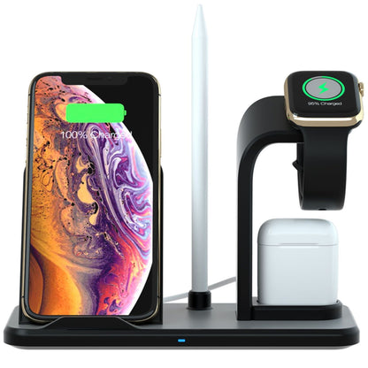 Besegad 4 in 1 Assemable Fast Wireless Charging Stand Dock Station for iPhone XS Max Apple Pencil iWatch Series 1 2 3 4 Airpods