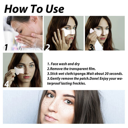EELHOE Tattoo Sticker, Sweat-Proof Long-Lasting Makeup Party Euro-American Freckle Stick Fashion Personality Freckle Waterproof