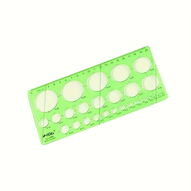 1pc Creative Plastic Transparent Drawing Square Ruler Measuring Tool Learning Stationery Drawing Template