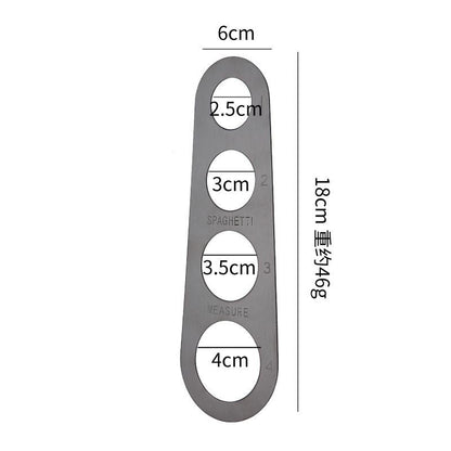 Stainless Steel Spaghetti Measurer Pasta Noodle Measure Cook Kitchen Cake Ruler Tapeline Free Measuring Tool