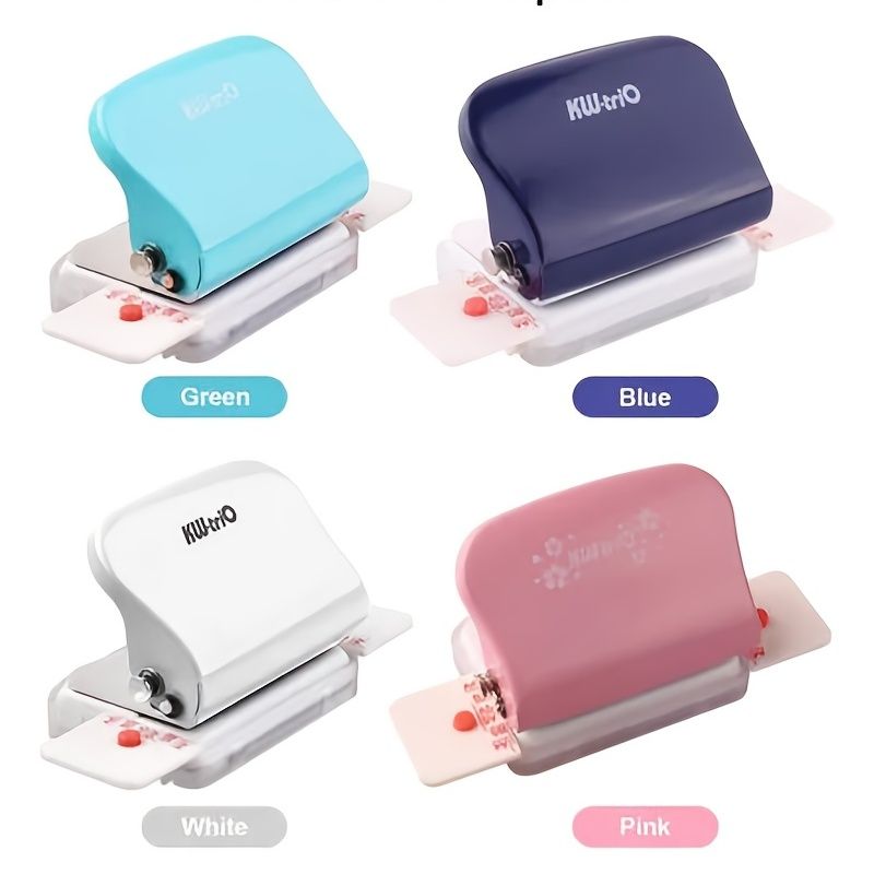 1pc Mini Paper 6-Hole Puncher DIY A4 B5 A5 Loose Leaf Bind Hole Punch Mannual Paper Cutter Machine Notebook Diary Binding Office