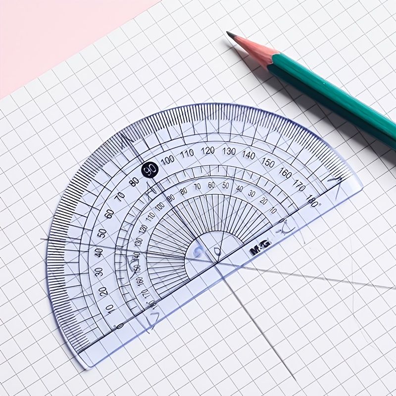 Simple And Multifunctional Drawing Learning Rulers Set Of 4pcs