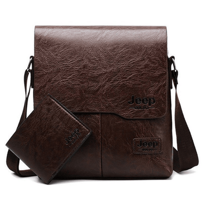 New Vertical Casual Briefcase Men's Business Document Bag Messenger Bag Shoulder Bag Card Bag Wallet