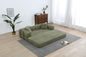 77.9'' Convertible Folding Sofa Bed – 4-in-1 Modular Floor Couch, Corduroy Small Cloud Couch, Compressed Foldable Sleeper Sofa, King Size Futon for Bedroom, Guest Room (Pink)