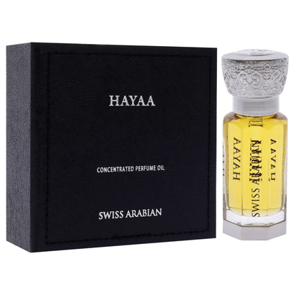 Hayaa by Swiss Arabian for Unisex - 0.4 oz Parfum Oil