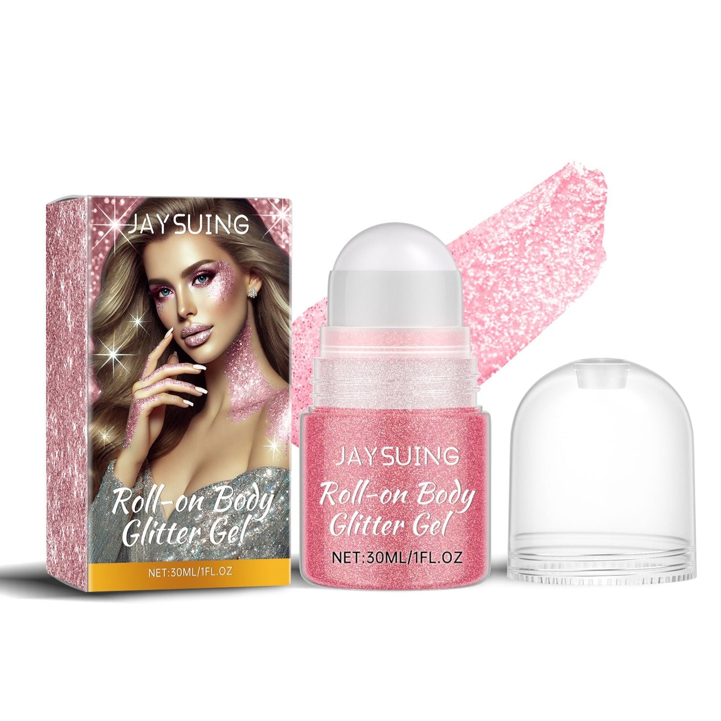 Jaysuing Flash Walking Bead Series Long-Lasting Shining Natural Stereoscopic Clavicle Highlight Shining Walking Bead