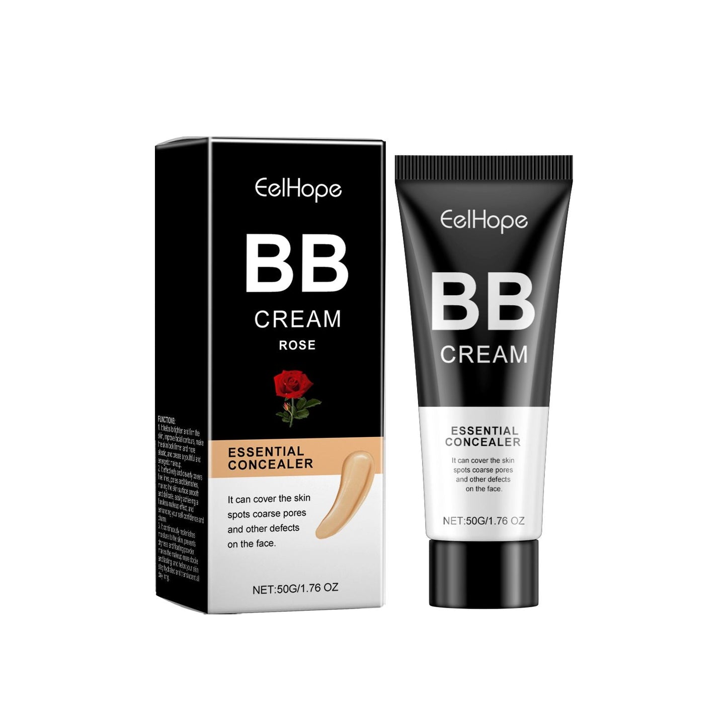 Eelhope (natural color colour)Concealer Bb Cream Series Oil Control Lightweight Concealer Brightening Skin Daily Lazy Skin Bb Cream