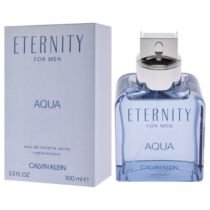 Eternity Aqua by Calvin Klein for Men - 3.3 oz EDT Spray