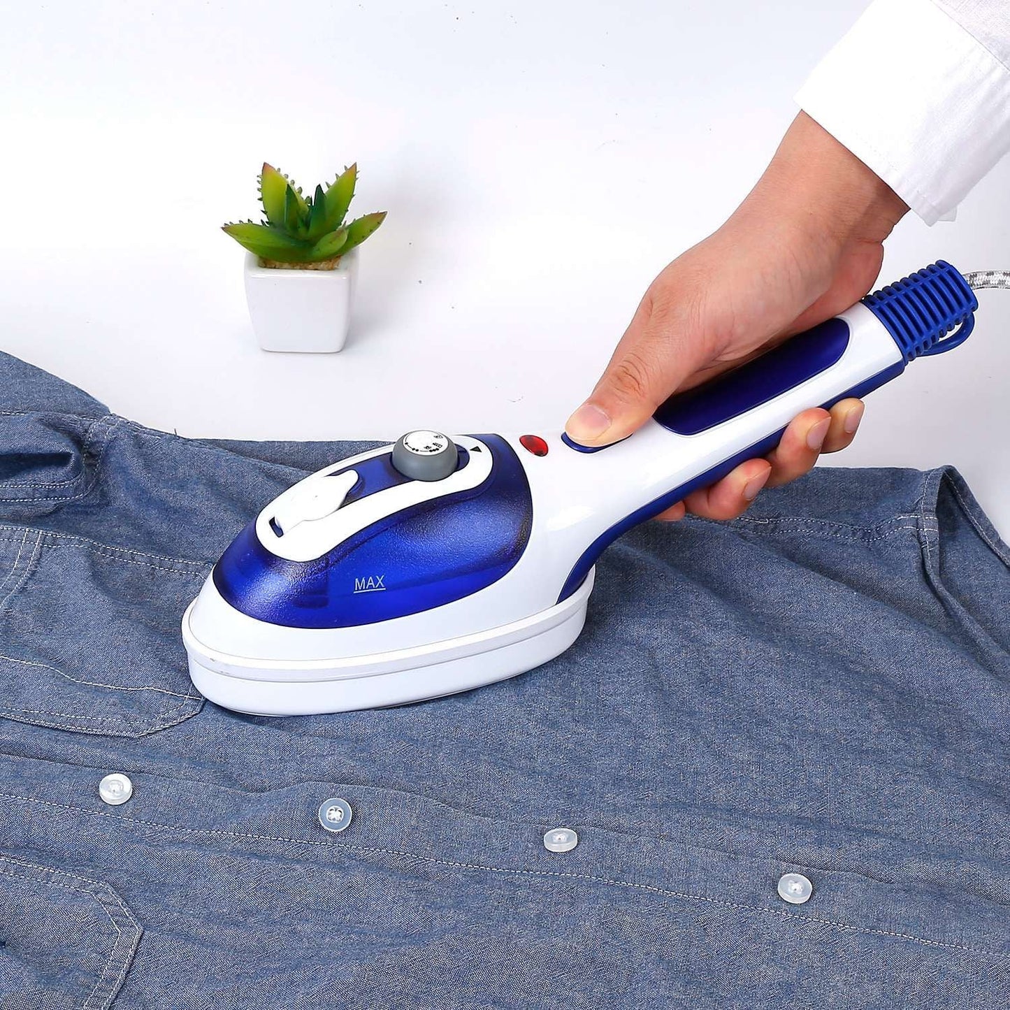 800W Handheld Electric Steam Anti-Scalding Anti Dripping Portable Iron Garment Steamer Fabric Clothes Laundry Steam Brush with 3 Adjustable Steam