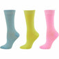 Women's Solid Color Bamboo Crew Socks - 3 Pairs