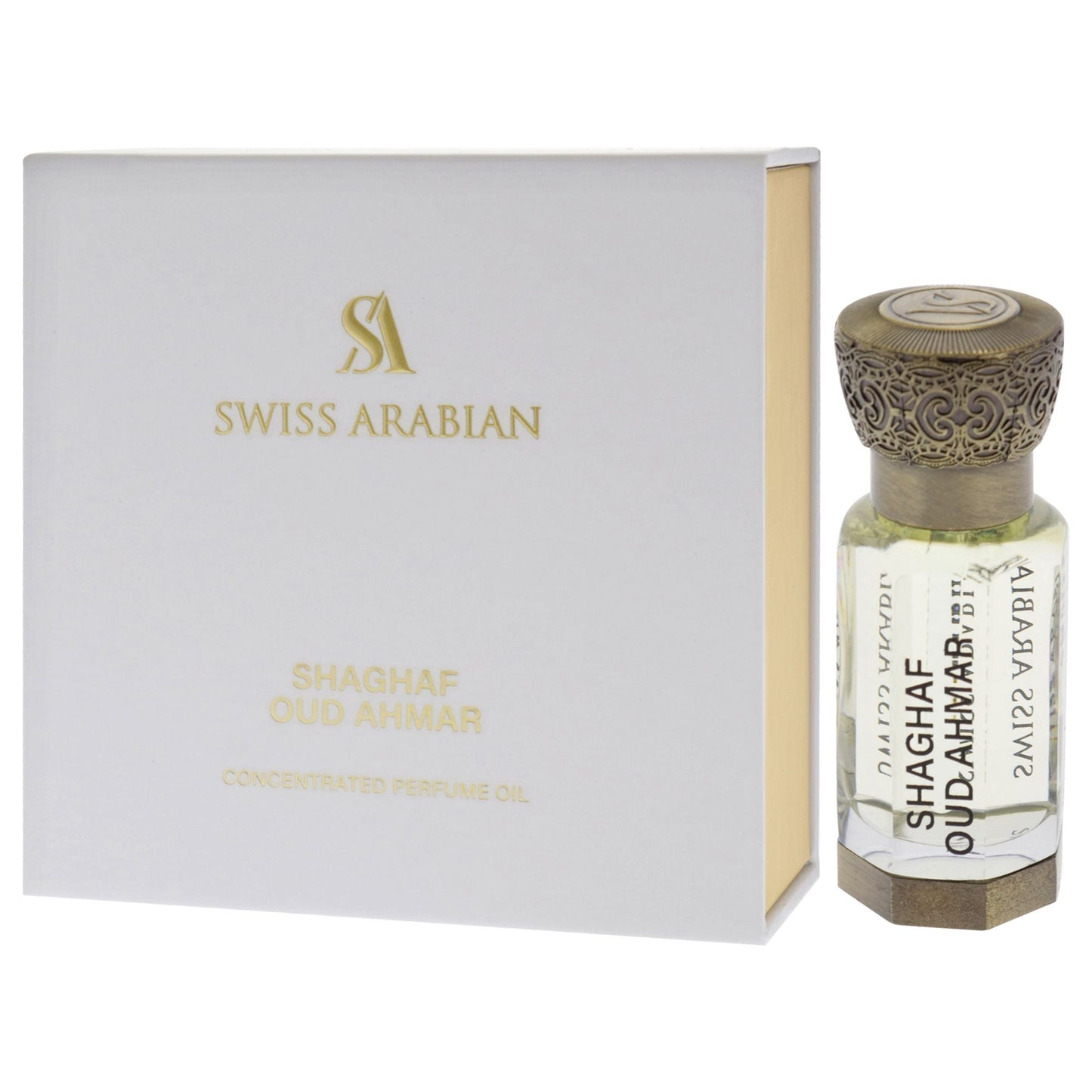 Shaghaf Oud Ahmar by Swiss Arabian for Men - 0.4 oz Parfum Oil