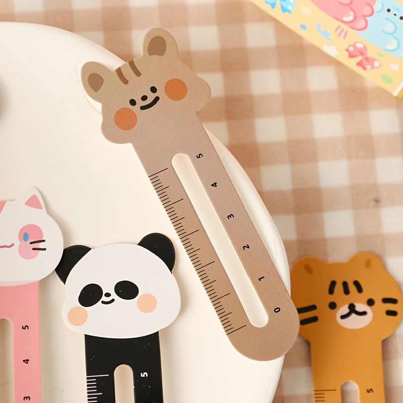 30pcs Cartoon Cute Ruler Bookmarks
