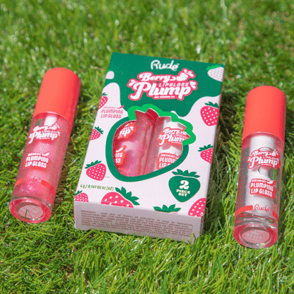 RUDE Berry Plump Plumping Lip Gloss Duo