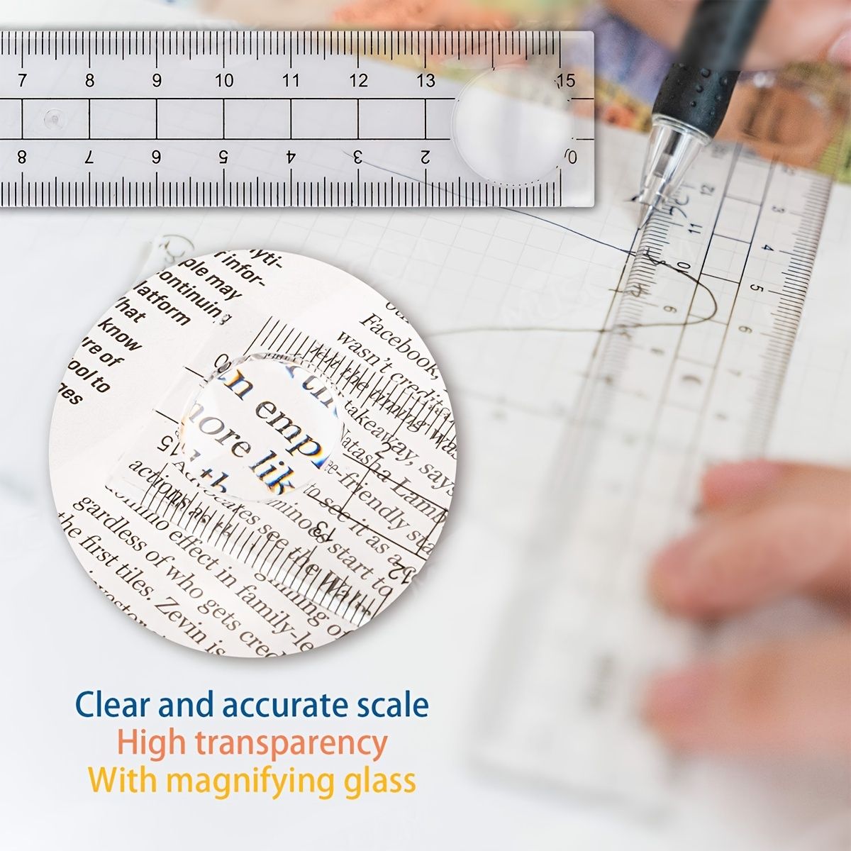 8pcs Deli Compass Ruler Set With Ruler Protractor Compass Eraser 0.7mm Lead Refills Mechanical Pencil Simple Multifunctional Portable Student Drawing Tool