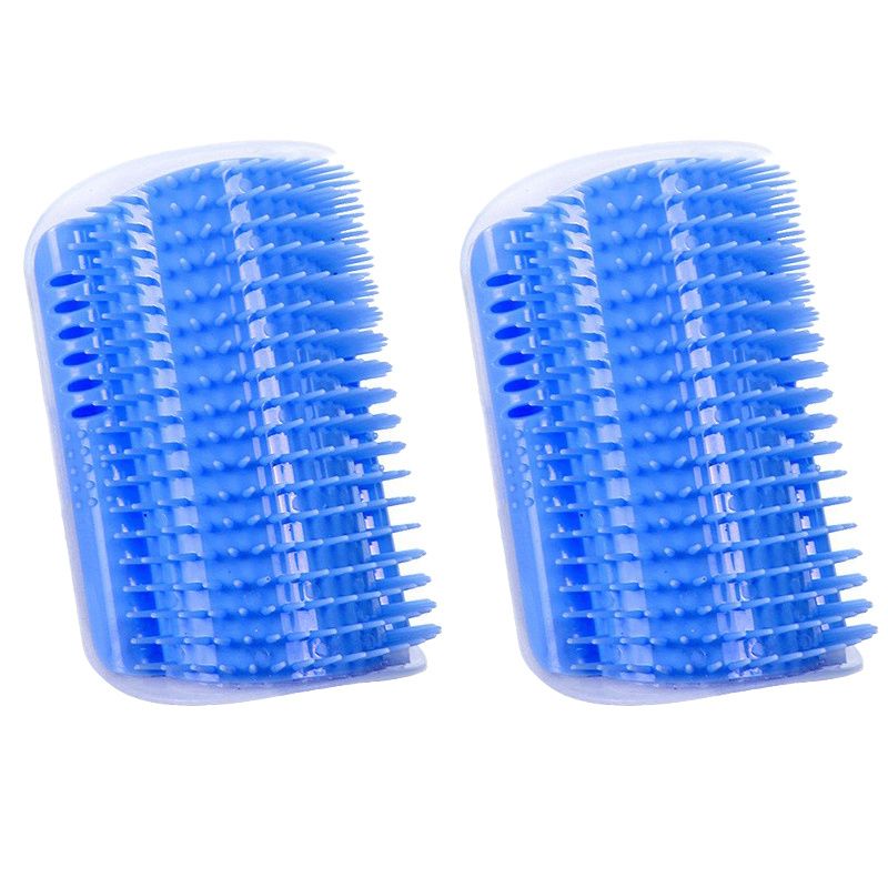 1/2pcs Corner Scrubber Cat Scratcher Massage Brush Scratcher Toy Cat Scratch Board, Wall Corner Cat Brush Pet Groomer Tool Brush Comb Pet Supplies