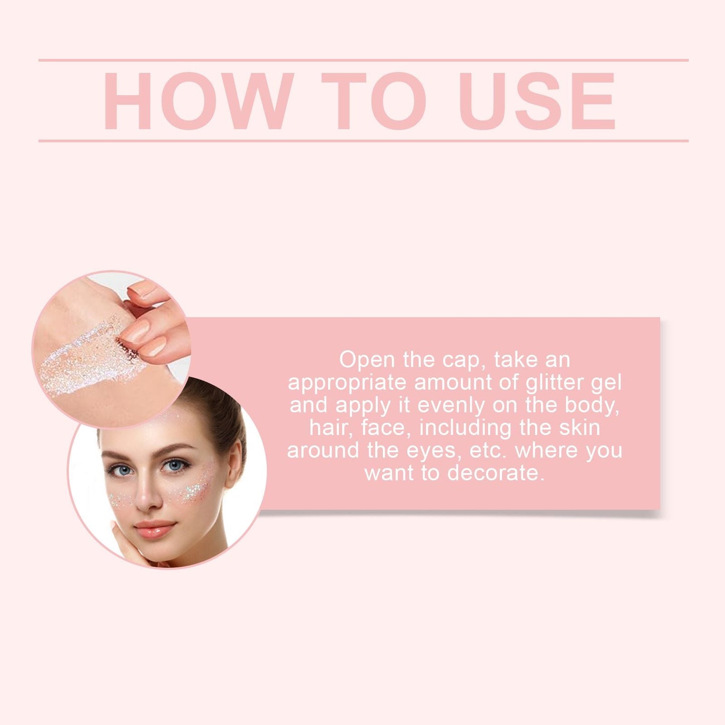 Jaysuing Glitter Gel, Prom Party Rave Stereoscopic Highlight Natural Shine Face Body Gel