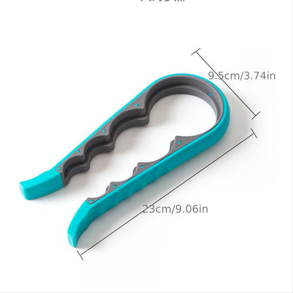 1pc Multifunctional 4-in-1 Jar Opener, Jar Gripper, Lid Opener, Can Opener, Bottle Opener For Arthritic Hands And Weak Hand, Jar Opener For Seniors With Arthritis, 9.06*3.74in/23*9.5cm