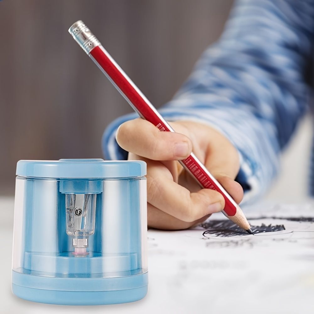 Electric Pencil Sharpener Artist Pencil Sharpener Automatic Classroom Electric Pencil Sharpener For 6-12mm Pencils Teacher (Batteries Not Included)