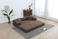 77.9'' Convertible Folding Sofa Bed – 4-in-1 Modular Floor Couch, Corduroy Small Cloud Couch, Compressed Foldable Sleeper Sofa, King Size Futon for Bedroom, Guest Room (Pink)