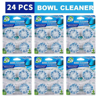 6/24 12/48 Packs Toilet Bowl Cleaner,Toilet Cleaner With Deodorizing Fragrance,Multi-Function Automatic Toilet Cleaner,Toilet Deodorant,Yellow stain And Odor Removal, Deep Cleaning Toilet Tablets