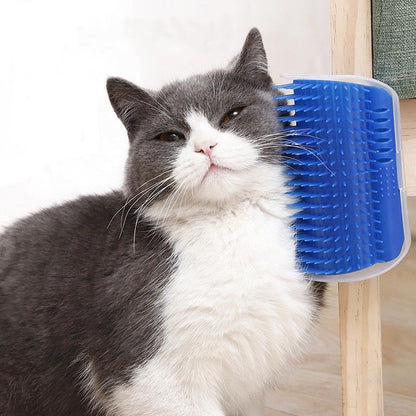 1/2pcs Corner Scrubber Cat Scratcher Massage Brush Scratcher Toy Cat Scratch Board, Wall Corner Cat Brush Pet Groomer Tool Brush Comb Pet Supplies