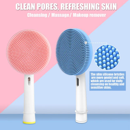 Oral-B Facial Cleansing Brush Head - Waterproof Silicone Face Spin Brush for Deep Cleaning, Exfoliating, and Massaging - Replacement Heads for Electric Toothbrushes - Skin Care Tool