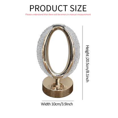 LED Desk Lamp Atmosphere Lamp Touching Control Bedside Lamp Night Light Suitable For Home Office Dimmable Desk Lamp With USB Charging Port Acrylic Crystal Modern Luxury Rechargeable Table Lamp