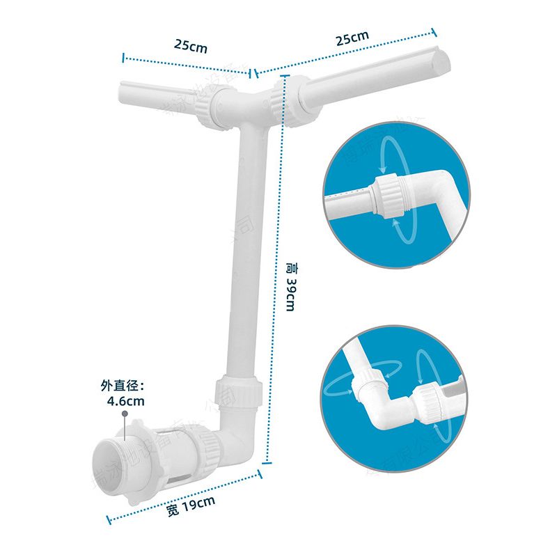 Waterfall Swimming Pool Fountain Fish Pond Waterfall Fountain Adjustable Pool Decoration Cooling Spray For Yard