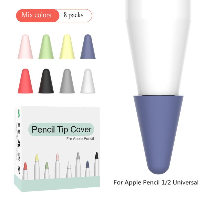 Silicone Replacement Tip Case For Apple Pencil 1/2 Touchscreen Stylus Pen Case Nib Protective Cover Skin For Apple Pencil