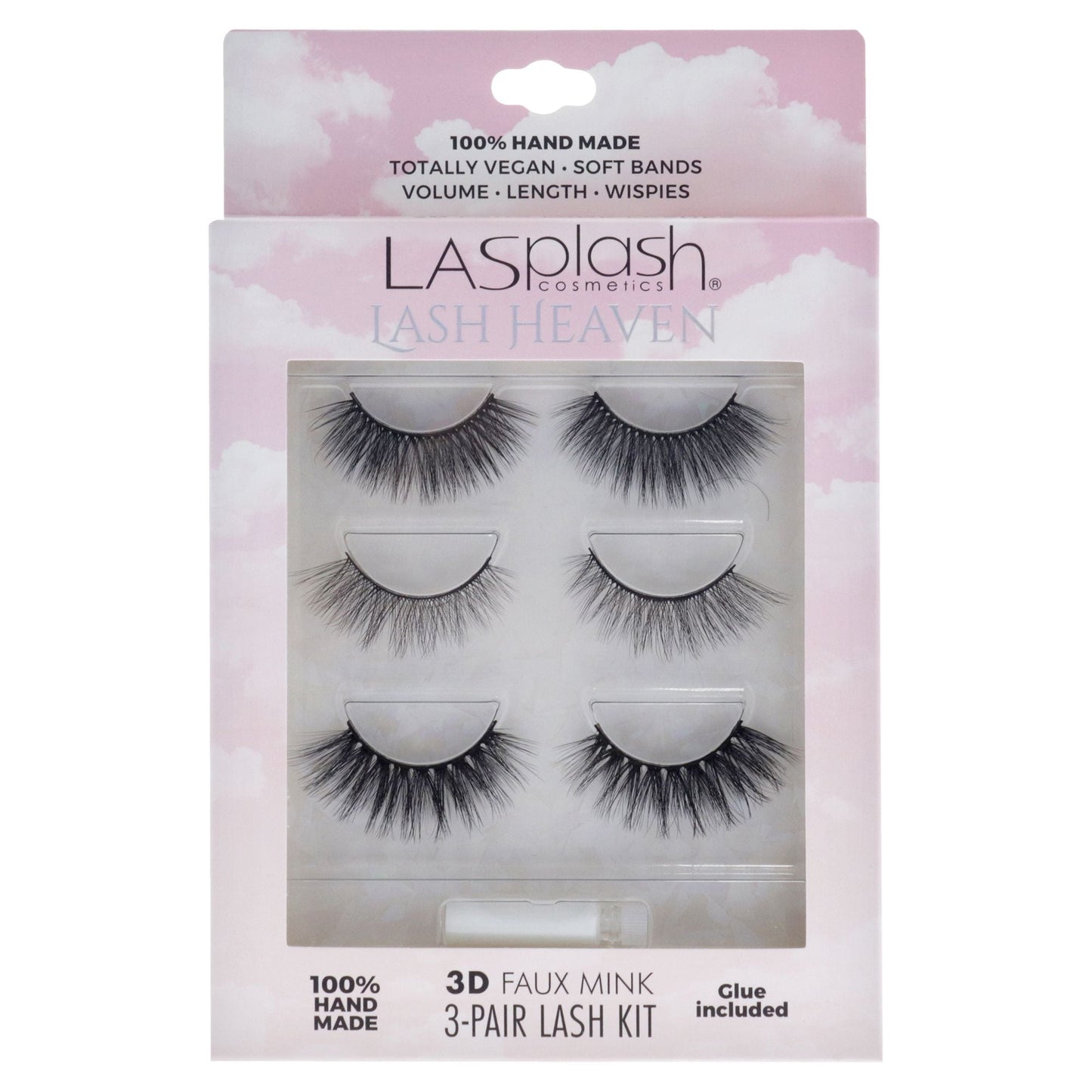 Lash Heaven Kit by LASplash for Women - 3 Pair Eyelashes
